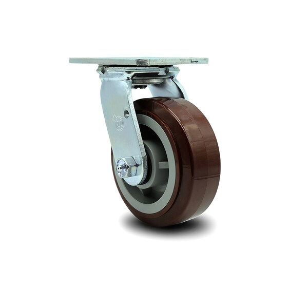 5 Inch Polyurethane Wheel Swivel Caster with Roller Bearing